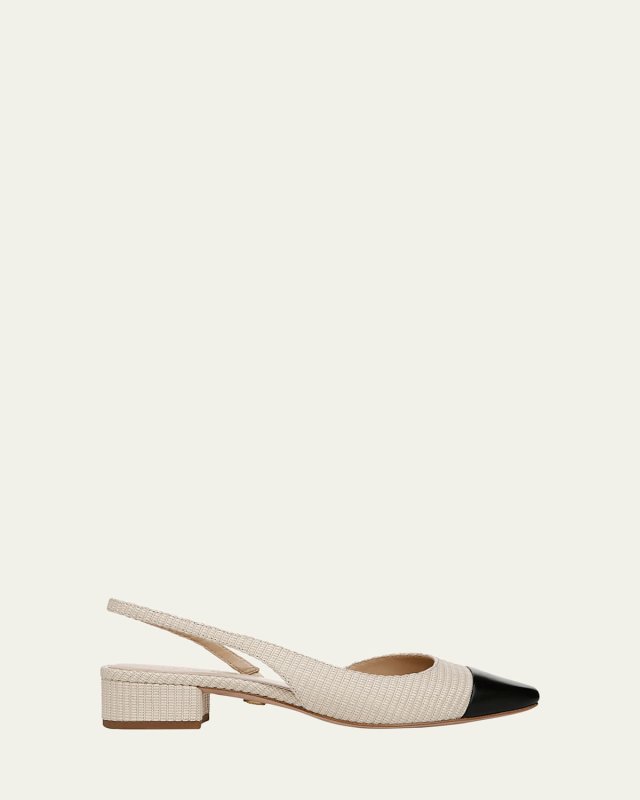 Cecile Bicolor Slingback Ballerina Pumps